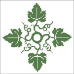 (image for) Floral Ornamental #018 Green Curls